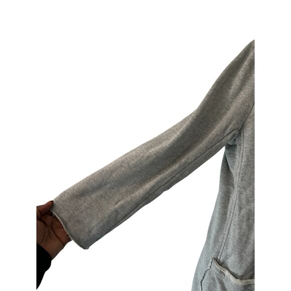 Frank & Eileen Belfast Fleece Lab Trench Double Breast Oversized Jacket Size L - Picture 8 of 13